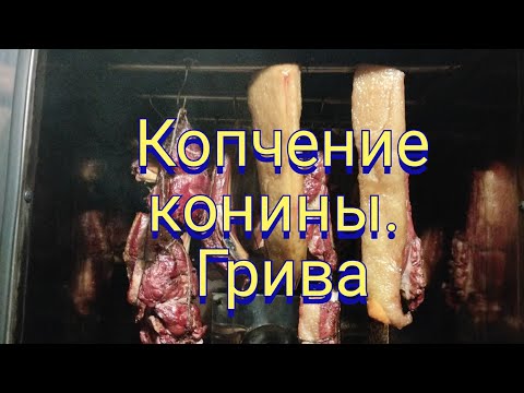 Видео: Копчение конины, конская грива!