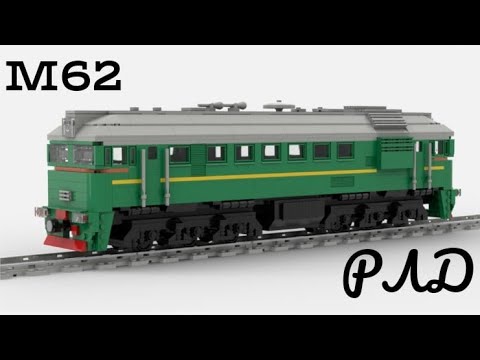 Видео: "Лего самоделки" - Тепловоз м62 "Машка" из LEGO. Обзор.
