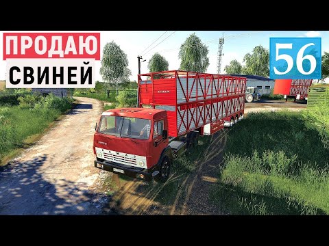 Видео: Farming Simulator 19 - Продаю СВИНЕЙ, ХЛЕБ и ПЕЛЛЕТЫ - Фермер в совхозе РАССВЕТ # 56