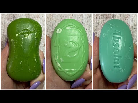 Видео: ASMR | АСМР | Green Soap Cutting | Резка Зелёного Сета💚