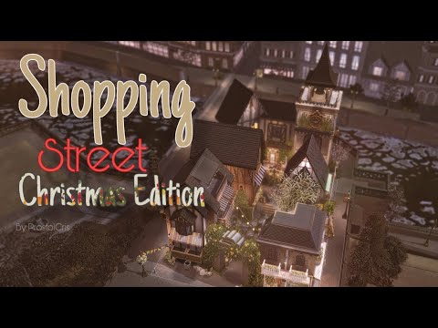 Видео: Торговая улица в Винденбурге | Holiday is coming | Строительство The Sims 4 | No CC