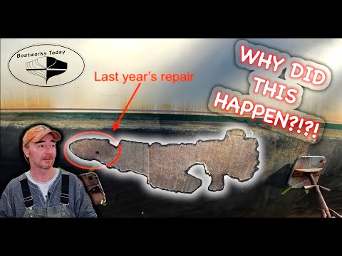 Видео: Гелькоут вздувается ниже ватерлинии!! Что происходит?