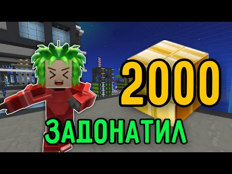 Видео: Я задонатил 2000 г кубов в Блокмен Го..