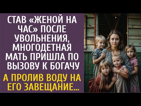 Видео: Став «женой на час», многодетная мать пришла по вызову к богачу… А пролив воду на его завещание…