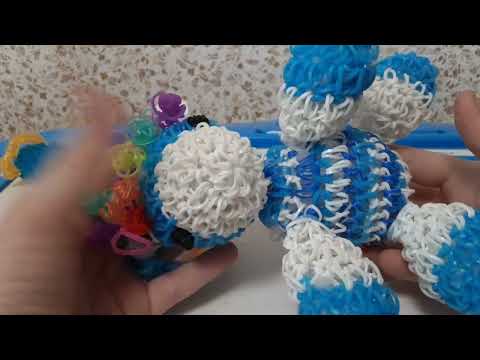 Видео: Мини сумочка из резинок лумигуруми На крючке из резинок Rainbow loom