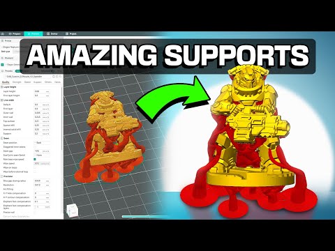 Видео: ЛУЧШАЯ поддержка для FDM MINIS — процесс и настройки!