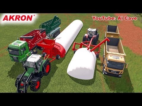 Видео: Farming Simulator 2017 Mods - Как использовать зернохранилища Akron.