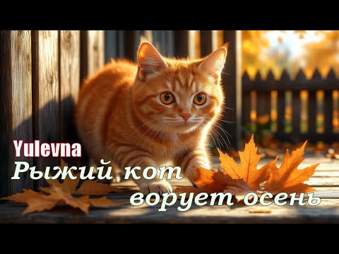 Видео: Рыжий кот ворует осень.Песня про осень.Yulevna(Юлевна)-Арсений Романов.Автор слов Лидия Захарчук