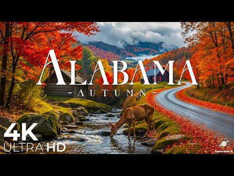 Видео: Осень в Алабаме 4K 🍁 Предгорья Аппалачей, живописные дороги и золотистые леса в осенних красках