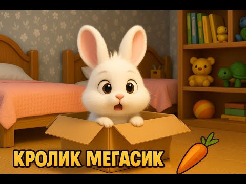 Видео: Мегасик в коробці. Казки кролика Мегасика. Аудіоказка з ілюстраціями.   Кролик в коробці.