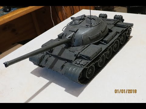 Видео: Изготовление танка Т-55 в масштабе 1:16 из скульптурного пластилина. Часть 4