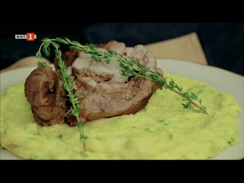 Видео: Свински врат на жар върху качамак - "Бързо, лесно, вкусно" - 16.12.2022 по БНТ