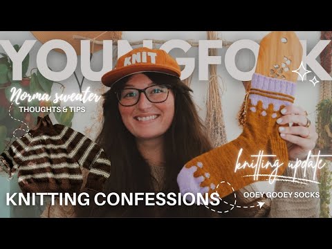 Видео: Прежде чем вязать свитер «Норма»… Вот чему я научилась | Новости вязания + Носки Ooey Gooey
