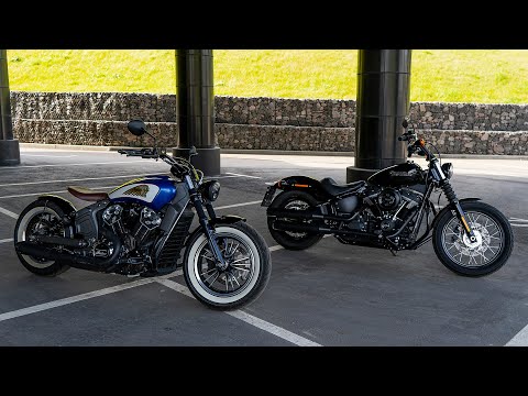 Видео: Harley-Davidson Street Bob против Indian Scout - американские бобберы