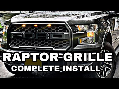 Видео: УСТАНОВКА РЕШЕТКИ RAPTOR НА F150 2016 ГОДА: Только полная установка на YouTube.
