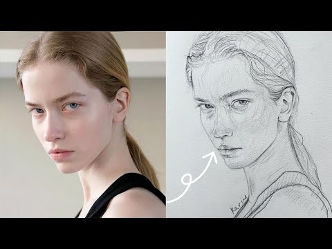 Видео: Как нарисовать красивое лицо девушки для любителей рисования