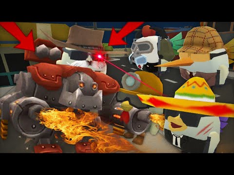 Видео: 😱Режим ДЖАГГЕРНАУТ в ЧИКЕН ГАН - 4 Игрока Vs. 1 РОБОТ!