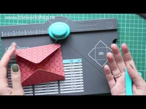 Видео: Обзор доски-конвертоделалки Envelope Punch Board