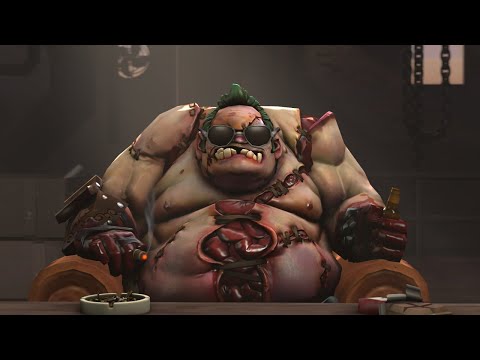 Видео: Пудж Дота 2. 7к хп затащит??!! 7.37 Pudge Dota 2