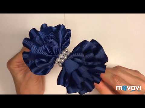 Видео: Бант на ободок 🎀. Headband with ribbon flowers 🎀 Diadema 🎀