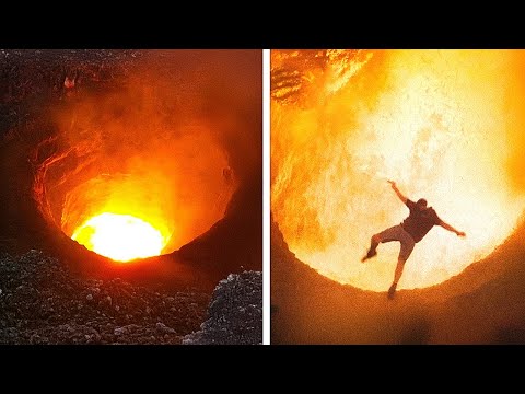 Видео: Никто не ожидал, что он выживет после падения в вулкан