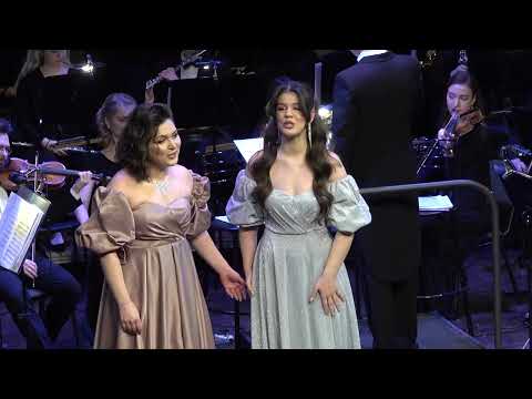 Видео: Ж. Оффенбах Баркарола из оперы "Сказки Гофмана" - исп. Александра Зотова и Ирина Полещук