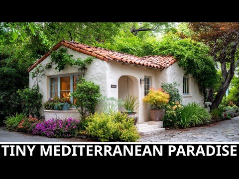 Видео: Крошечный средиземноморский коттедж, где природа встречается с домом 🏡🌿