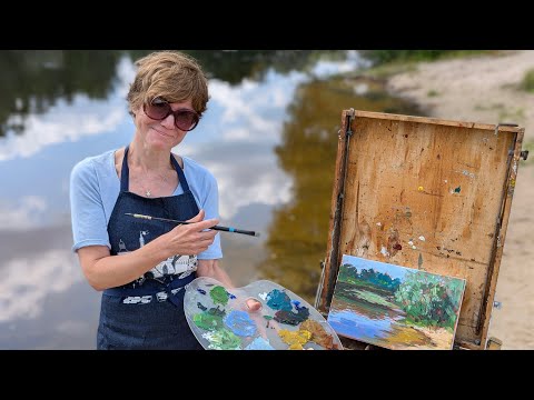 Видео: Пленэрный этюд  маслом.  Oil Plein air study. 