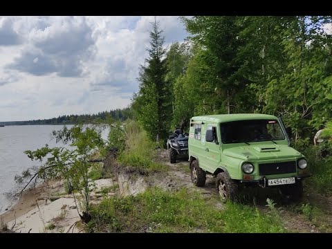 Видео: Летняя прогулка на ЛуАЗе на Тихоновское озеро