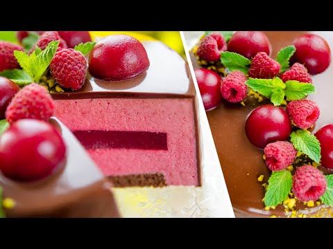 Видео: МУССОВЫЙ МАЛИНОВЫЙ ТОРТ с шоколадом | шоколадно ягодный десерт | Chocolate Raspberry Mousse Cake