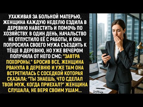 Видео: Ухаживая за больной матерью, женщина каждую неделю ездила в деревню навестить  Но в один день