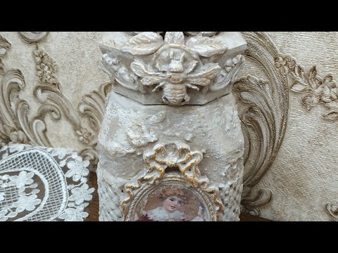 Видео: Не выбрасывайте старые бумажные обои, коробки,банки. Всё в дело.