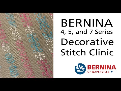 Видео: Мастер-класс по декоративной строчке, часть 2: модели BERNINA 570, 590 и 790