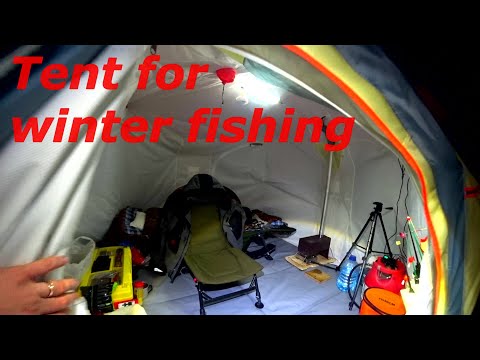 Видео: Нельма Куб 3 люкс ночной обзор/ Дом для рыбака/ Зимняя палатка для рыбалки