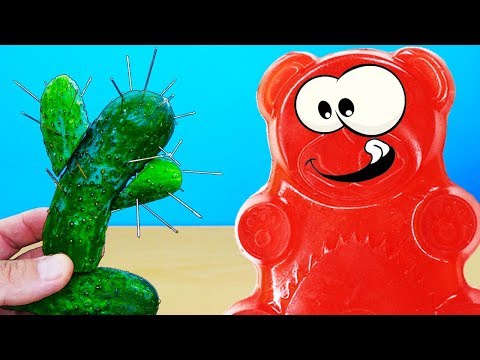 Видео: КАКТУСНОЕ МОРОЖЕННОЕ И ЖЕЛЕЙНЫЙ МЕДВЕДЬ ВАЛЕРА