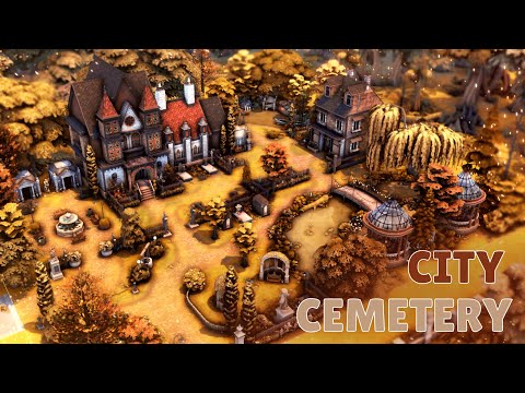 Видео: Городское кладбище Симс 4 | Строительство | City cemetery The Sims 4 | NO CC