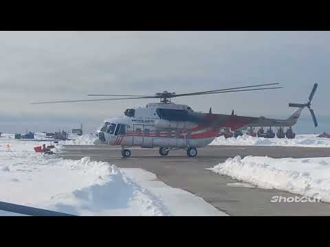 Видео: Осмотр аэропорта. Посадка, запуск, взлёт ми-8 МТВ-1, 22976