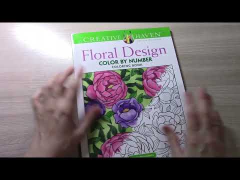 Видео: ОБЗОР РАСКРАСКИ  Floral Design Color by Number Creative Haven