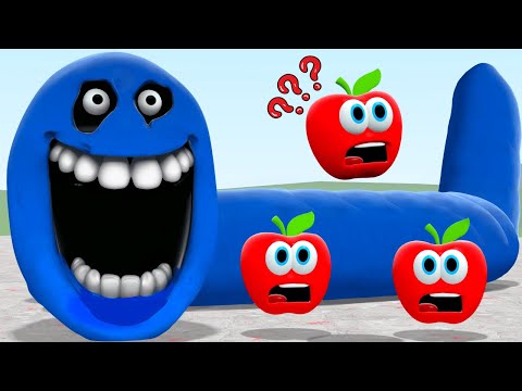 Видео: Голодная змея из Roblox преследовала всех испуганных яблок в Garry's Mod