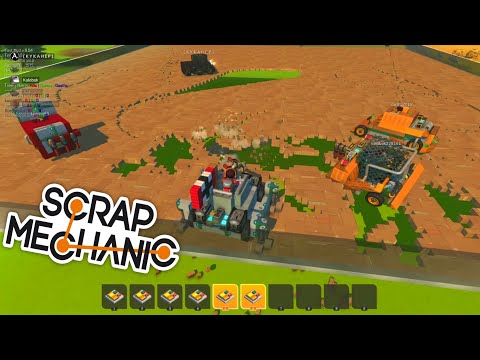 Видео: Сплиф, но с пулемётом | Scrap Mechanic Multiplayer