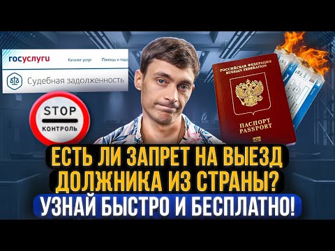 Видео: Как проверить запрет на выезд за границу быстро и бесплатно! Самый надежный источник