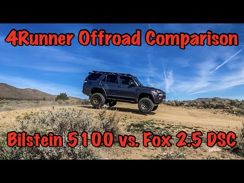 Видео: Подвеска 4Runner — Bilstein 5100 против Fox 2.5 DSC — Часть 2. Внедорожные испытания