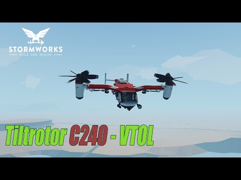 Видео: Stormworks: Industrial Frontier DLC  -  Обзор - Конвертоплан - VTOL