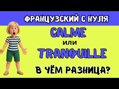Видео: ФРАНЦУЗСКИЙ ЯЗЫК | Calme или Tranquille? Французы объясняют!