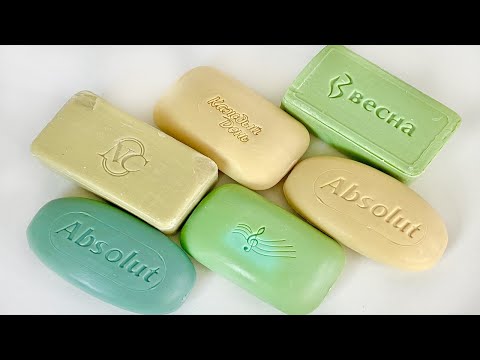 Видео: ASMR Резка прогорклого мыла. 💛 Cutting rancid soap. 💚 Relaxing soap.