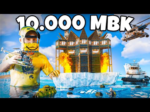 Видео: 10000 МВК! САМАЯ НЕПРИСТУПНАЯ КРЕПОСТЬ на АЙСБЕРГЕ! НАС НЕВОЗМОЖНО ЗАРЕЙДИТЬ в Раст/Rust