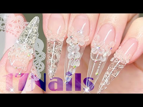 Видео: Витражные ногти Ice Crush Nails
