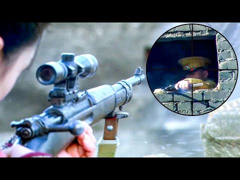 Видео: Деревенская девушка победила японских солдат в бункере из снайперской винтовки!