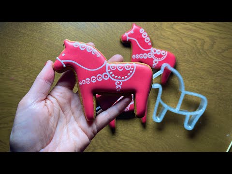 Видео: Пряник-лошадка в скандинавском стиле 