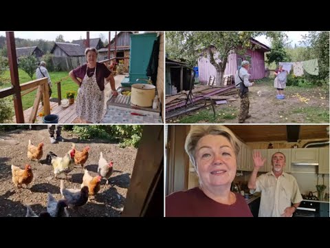 Видео: НЕ ДАЛА ЛЁШИКУ ДОКОСИТЬ. НАРЕЗАЛА ЯБЛОК ДЛЯ ВАРЕНЬЯ, НАВЕДАЛИСЬ К КУРОЧКАМ.